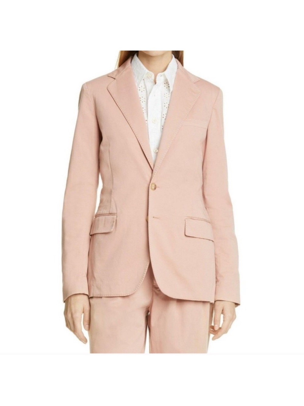 Polo Ralph Lauren Pale Pink Blazer Women’s Size 12 Two Buttons